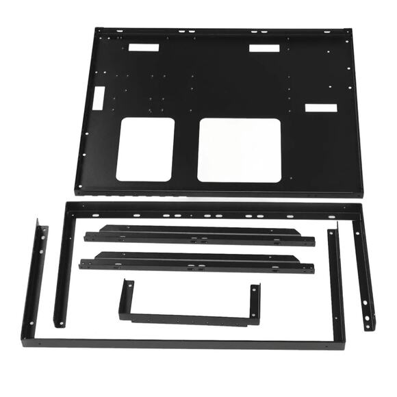Open ATX EATX PC Chassis Case Rack DIY Gaming Frame w/ 4 HDD Bays - Picture 1 of 4